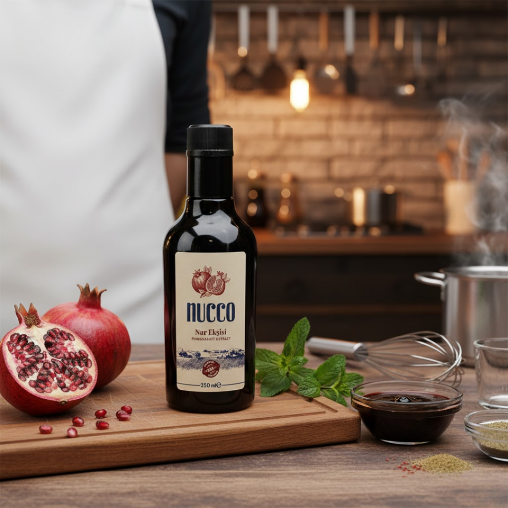 Mutfakta Şef Teknikleri: NUCCO ile Profesyonel Dokunuşlar Nucco %100 Doğal Nar Ekşisi